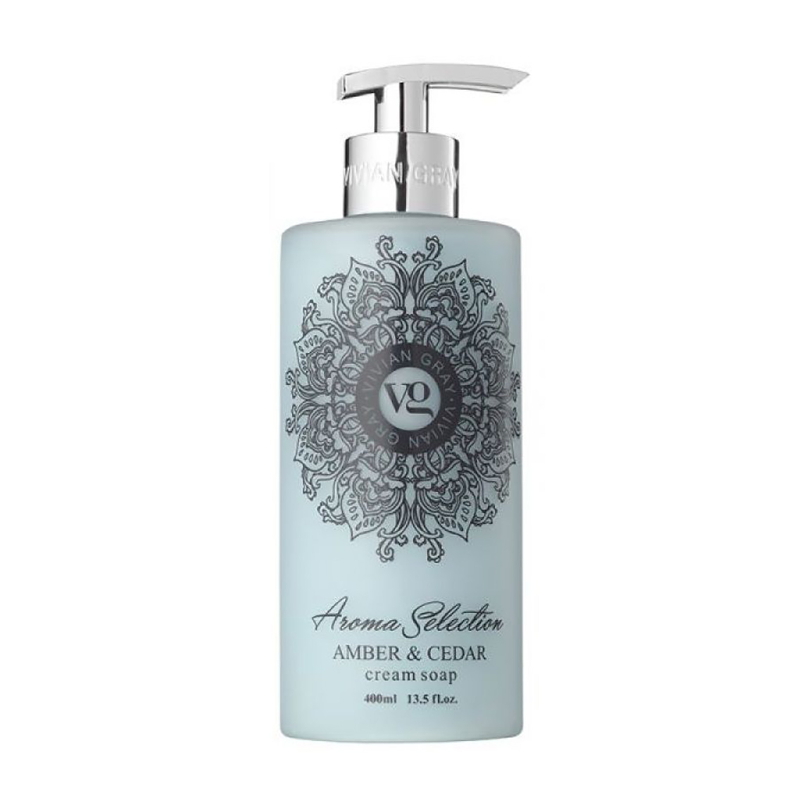 Уцінка! Рідке крем-мило Vivian Gray Aroma Selection Amber &amp; Cedar Cream Soap, 400 мл