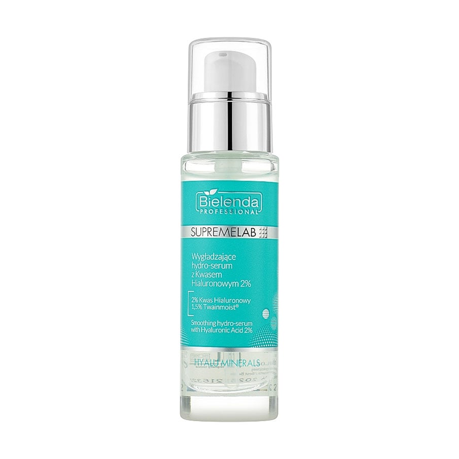 Уцінка! Розгладжувальна гідросироватка для обличчя Bielenda Professional Supremelab Hyalu Minerals Hydro-Serum, 30 мл