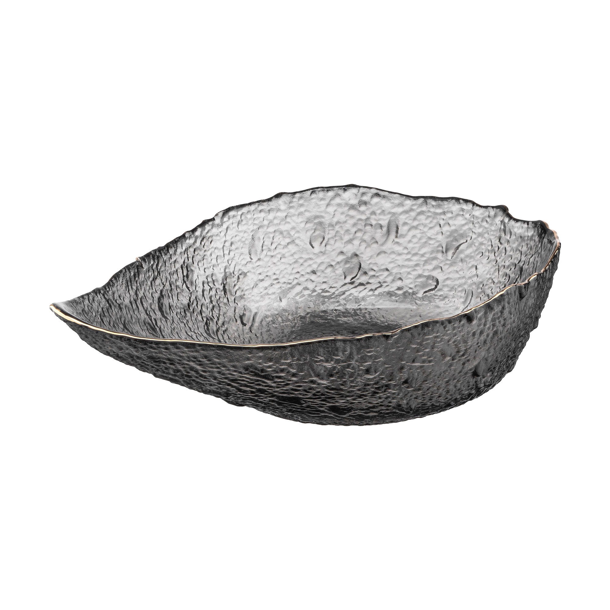 Уцінка! Салатник Ardesto Leaf скло, сірий, 21.5 см (AR5011)