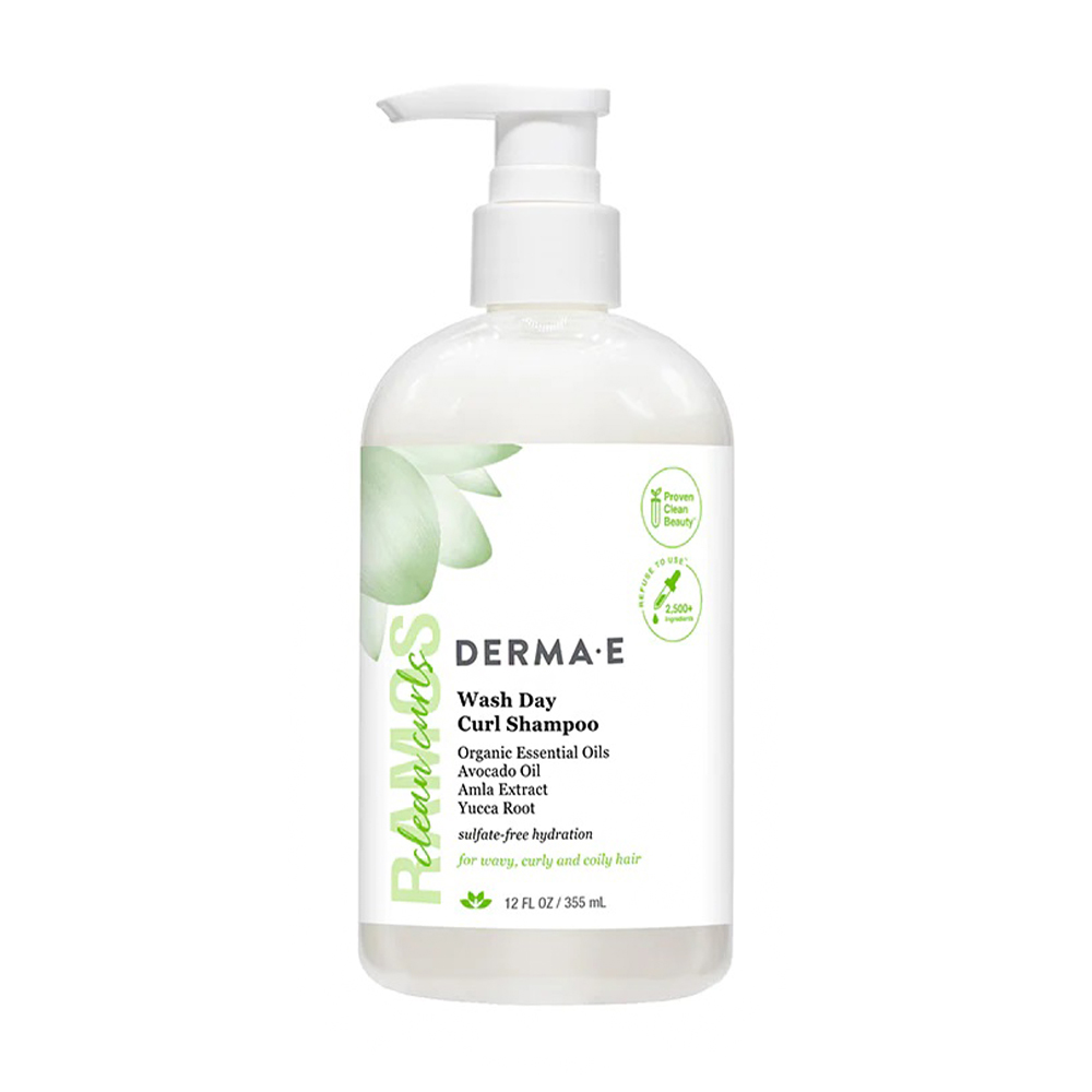 Уцінка! Шампунь Derma E Wash Day Curl Shampoo для локонів та в'юнкого волосся, 355 мл