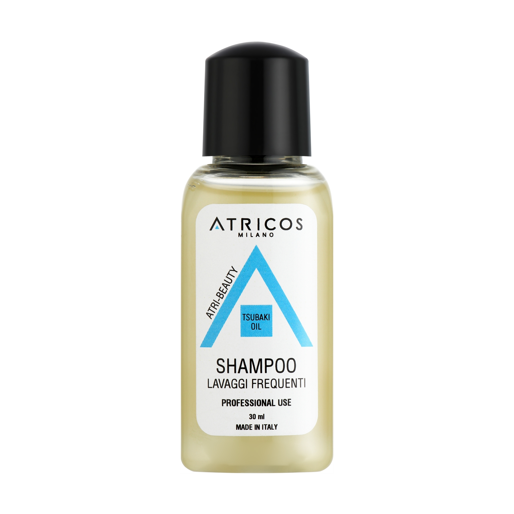 Уцінка! Шампунь для щоденного використання Atricos Milano Atri-Beauty Frequent Use Shampoo з олією цубакі, 30 мл