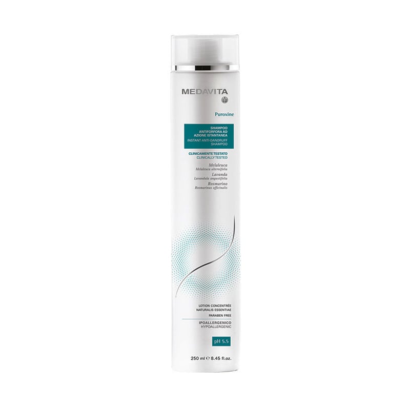 Уцінка! Шампунь для волосся Medavita Puroxine Instant Anti-Dandruff Shampoo pH 5.5 проти лупи, 250 мл