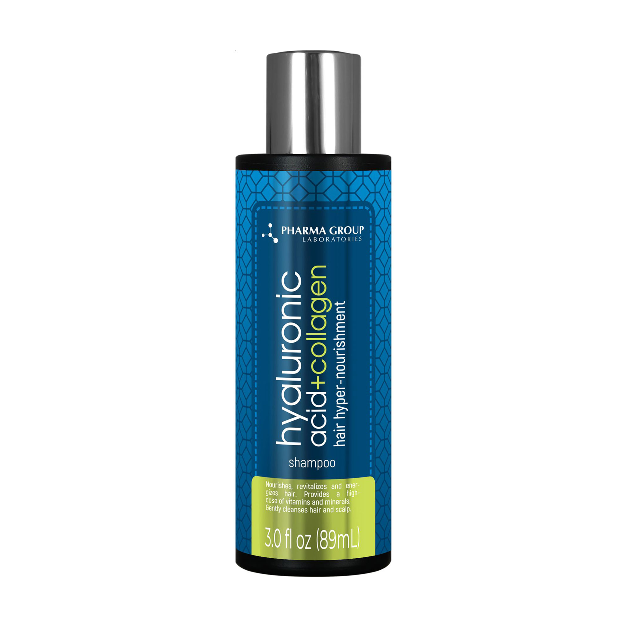 Уцінка! Шампунь для волосся PHARMA GROUP Laboratories Hyaluronic Acid + Collagen Shampoo, 89 мл