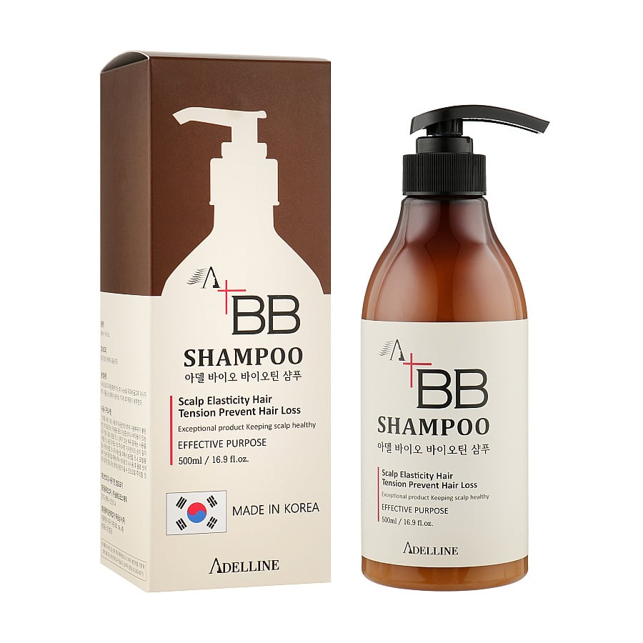 Уцінка! Шампунь проти випадання волосся Adelline Bio Biotin Shampoo з біо біотином, 500 мл