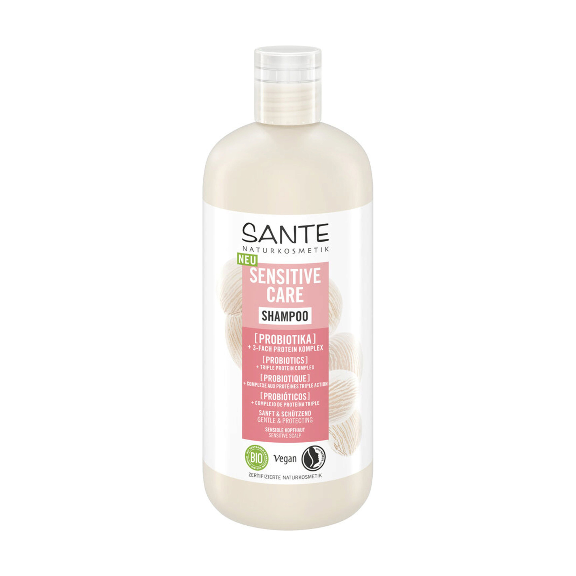 Уцінка! Шампунь Sante Sensitive Care Shampoo для захисту чутливої шкіри голови, з пробіотиками, 500 мл