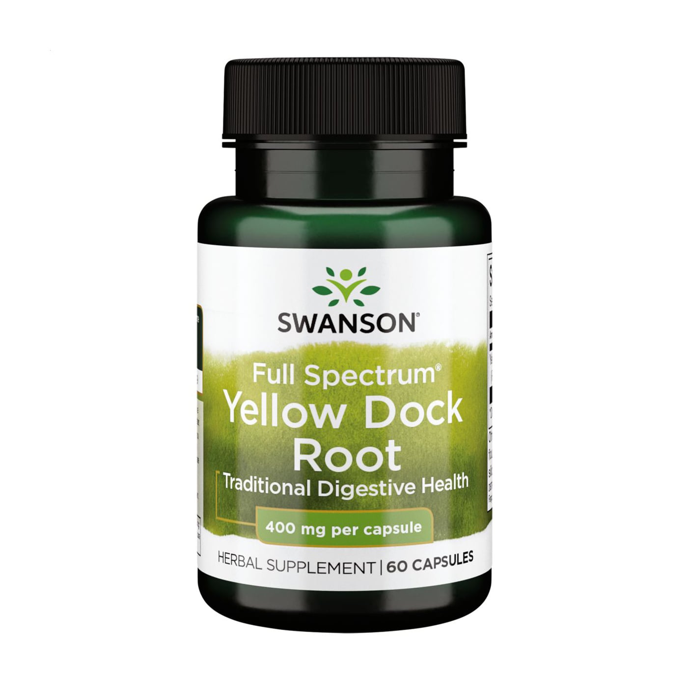 Уцінка! Щавель кучерявий Swanson Full Spectrum Yellow Dock Root 400 мг, 60 капсул