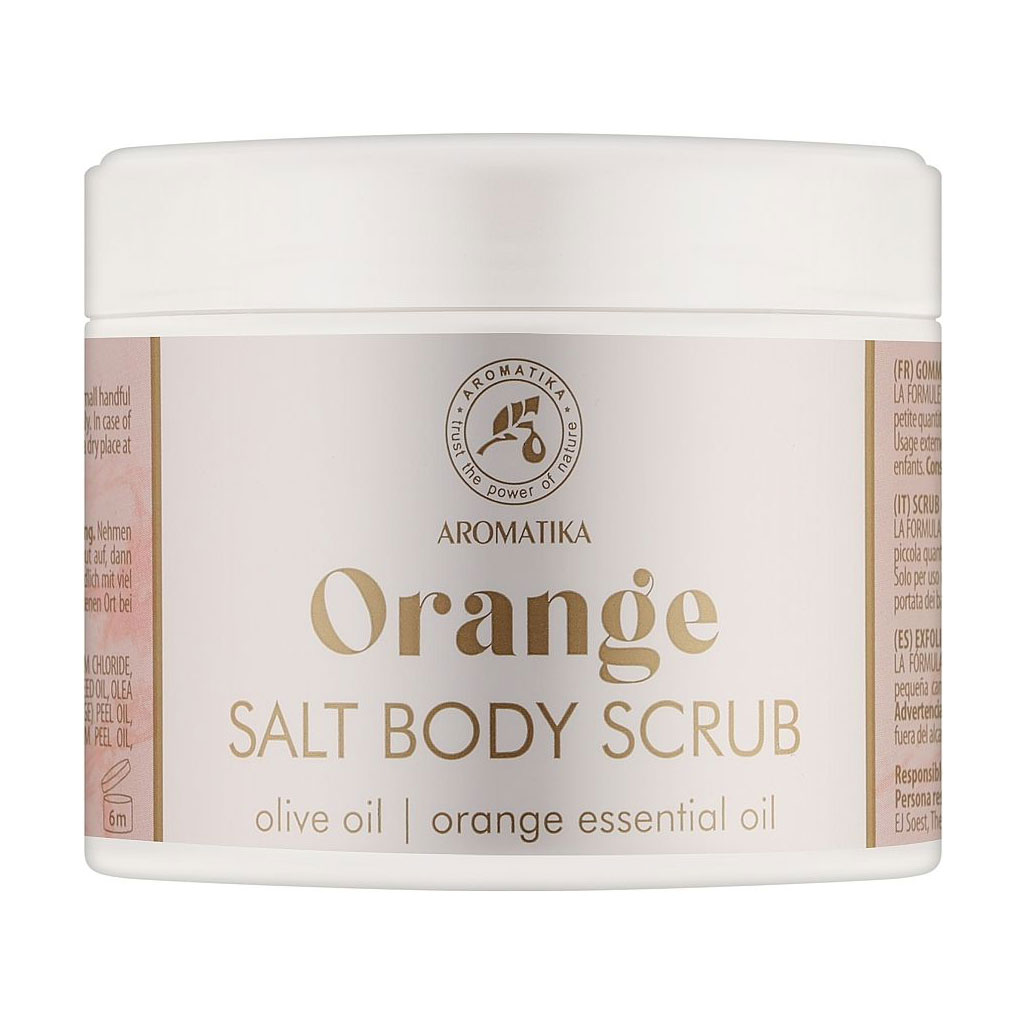 Уцінка! Сольовий скраб для тіла Aromatika Salt Body Scrub Апельсин, 500 г