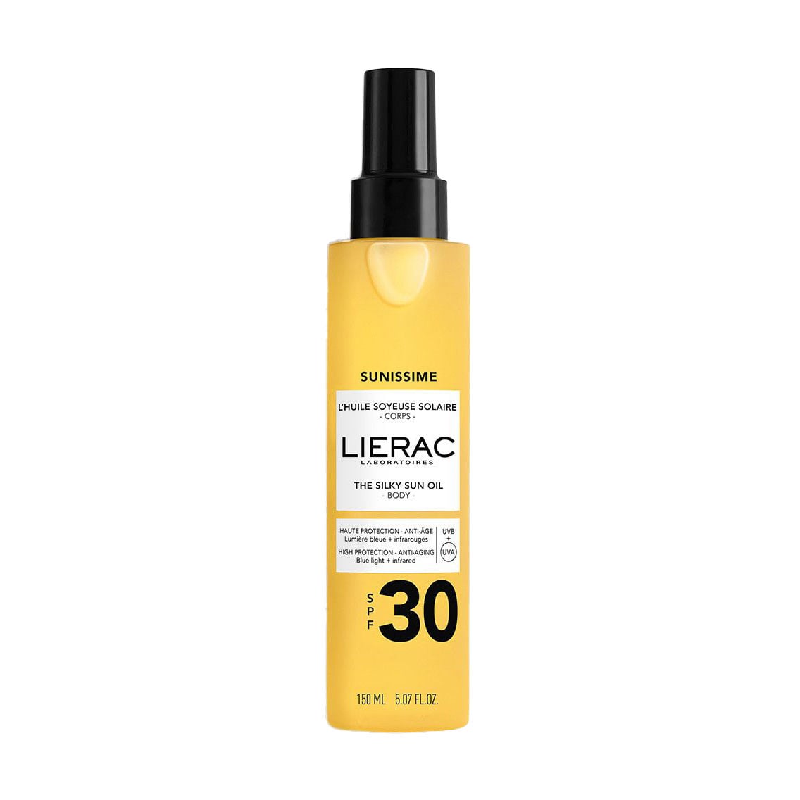 Уцінка! Сонцезахисна олія для тіла Lierac Sunissime Silky Sun Oil SPF 30, 150 мл