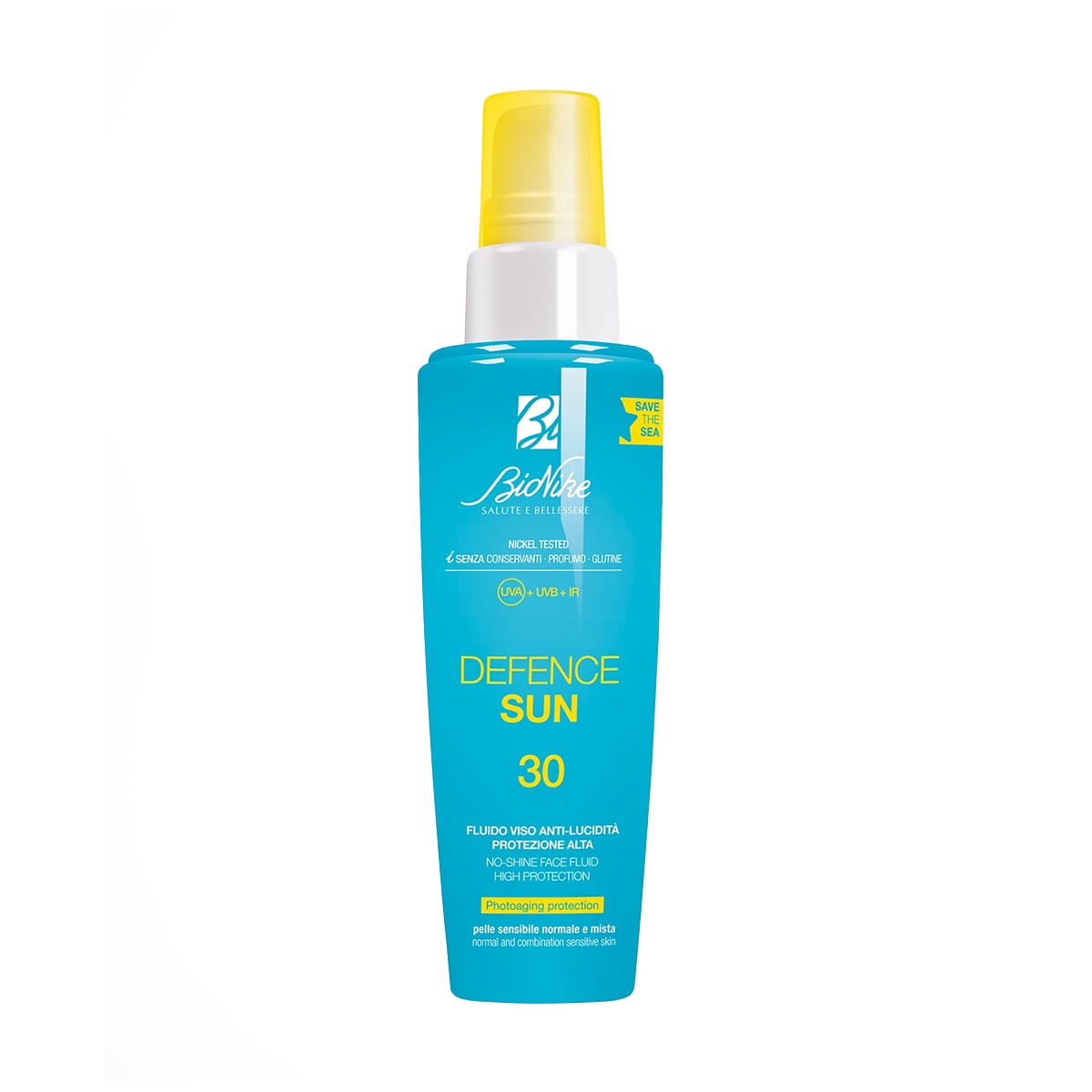 Уцінка! Сонцезахисний флюїд для обличчя BioNike Defence Sun No-Shine Face Fluid High Protection, SPF 30, 50 мл