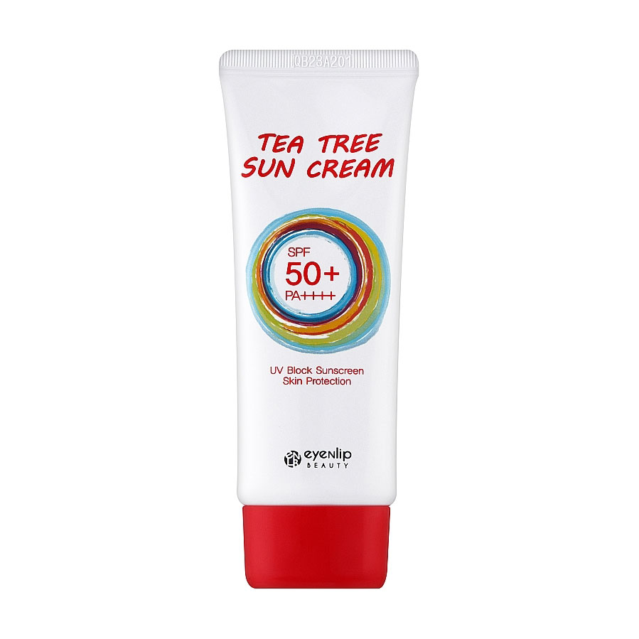 Уцінка! Сонцезахисний крем для обличчя Eyenlip Tea Tree Sun Cream, SPF 50+ PA++++, з екстрактом чайного дерева, 50 г