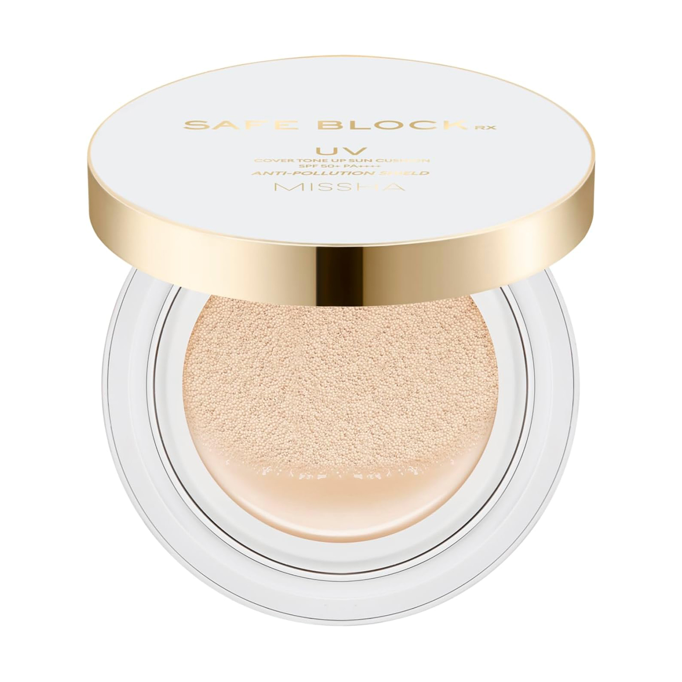 Уцінка! Сонцезахисний кушон для обличчя Missha Safe Block RX UV Cover Tone Up Sun Cushion, SPF 50+ PA++++, 14 г