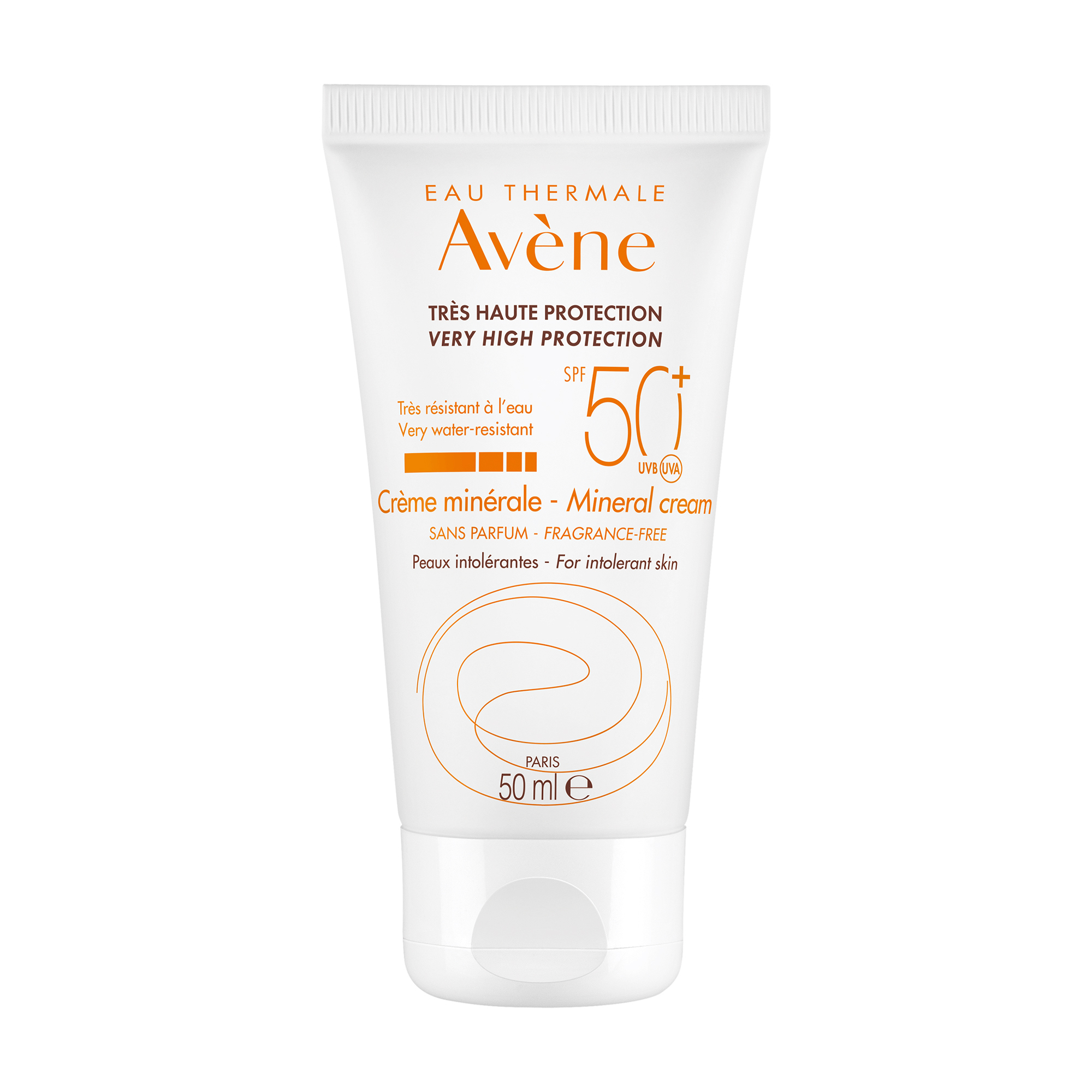 Уцінка! Сонцезахисний мінеральний крем для обличчя Avene Solaires Mineral Cream SPF 50+, 50 мл