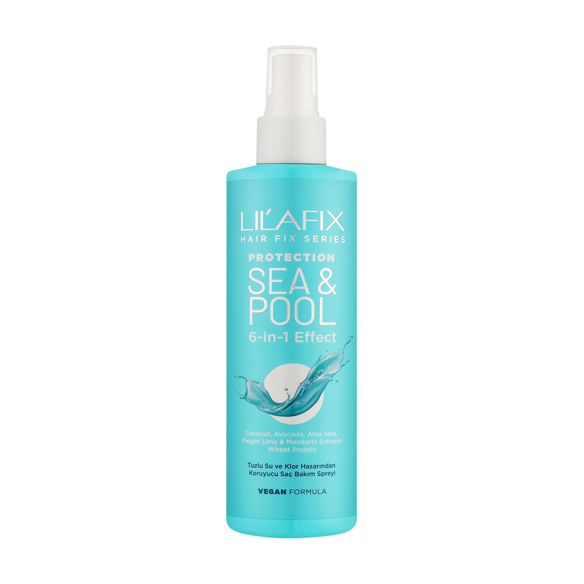 Уцінка! Спрей Lilafix Море та басейн, для захисту волосся від солі та хлору, 200 мл