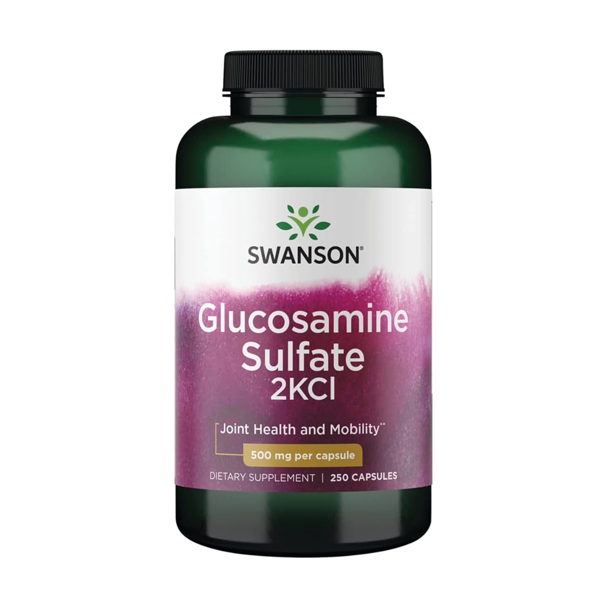 Уцінка! Сульфат глюкозаміну Swanson Glucosamine Sulfate 2KCI 500 мг, 250 капсул