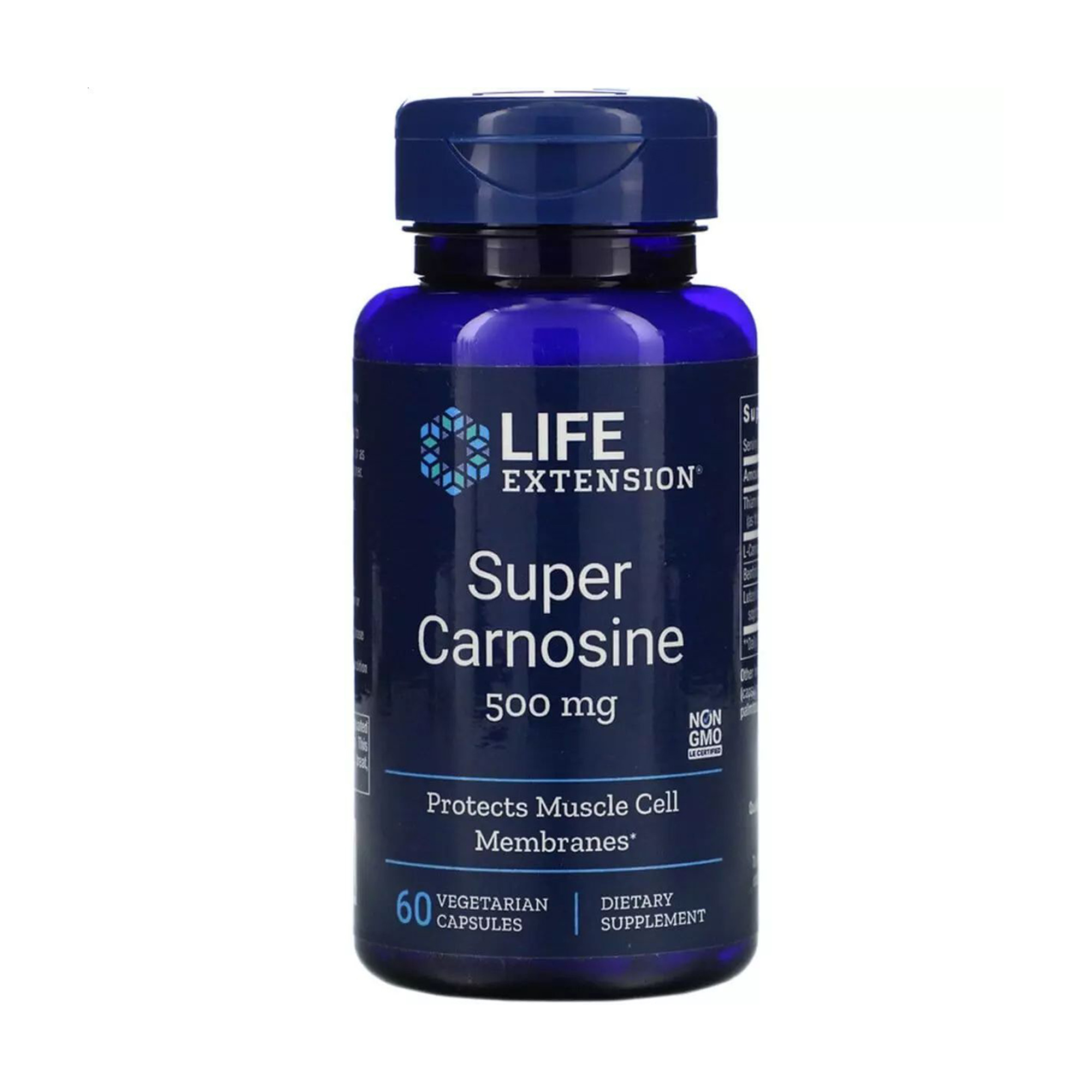 Уцінка! Супер карнозин Life Extension Super Carnosine 500 мг, 60 капсул