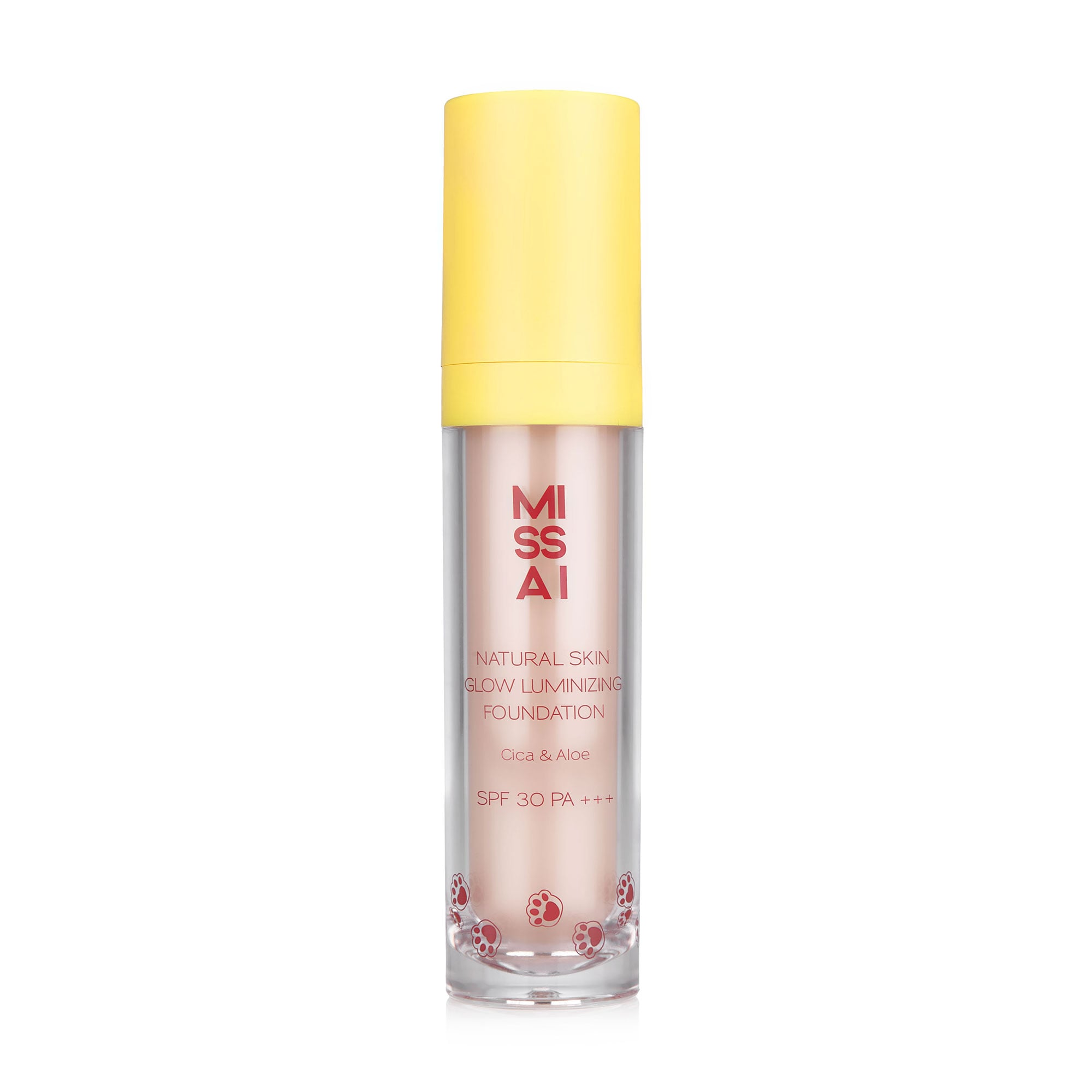 Уцінка! Тональна основа для обличчя Missai Natural Skin Glow Luminizing Foundation SPF 30 PA+++, тон 02, 30 г