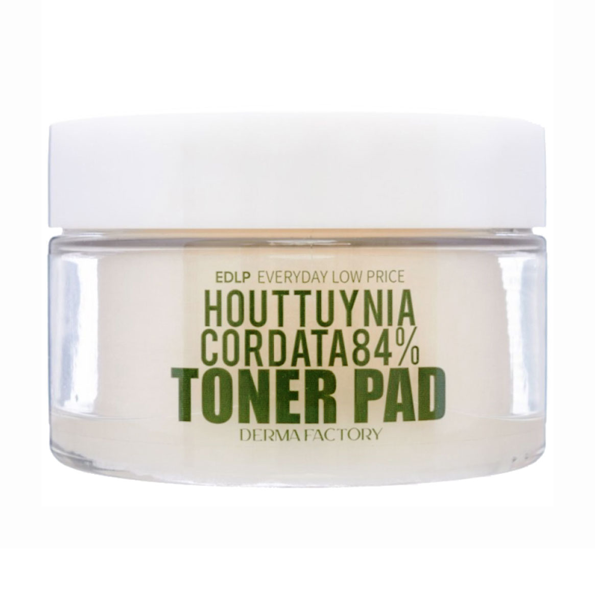 Уцінка! Тонер-педи для обличчя Derma Factory EDLP Houttuynia Cordata 84% Toner Pad з екстрактом квітки хауттюйнії, 150 мл