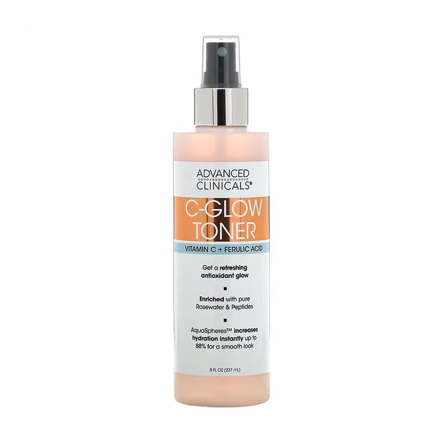 Уцінка! Тонік для обличчя Advanced Clinicals C-Glow Toner Vitamin C + Ferulic Acid, 237 мл
