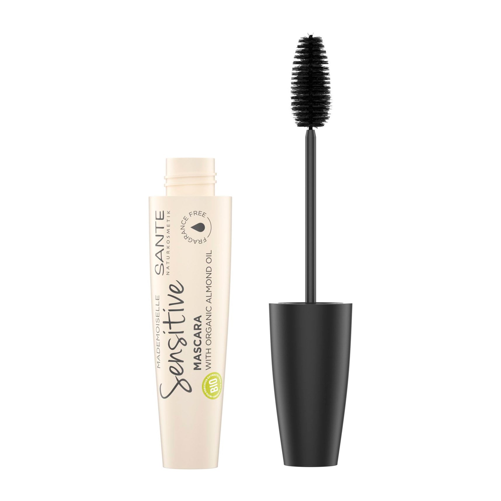 Уцінка! Туш для вій Sante Mademoiselle Sensitive Mascara Black для чутливих очей, чорна, 12 мл