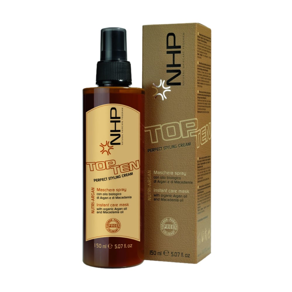Уцінка! Укладальний живильний крем для волосся NHP Nutri-Argan Top Ten, 150 мл