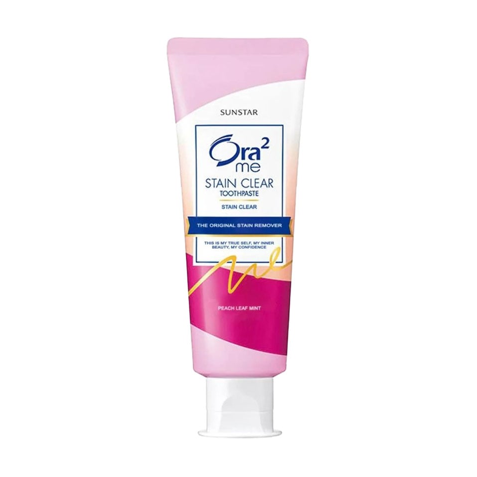 Уцінка! Відбілювальна зубна паста SUNSTAR Ora2 Me Stain Clear Mild Toothpaste, персик та м'ята, 130 г