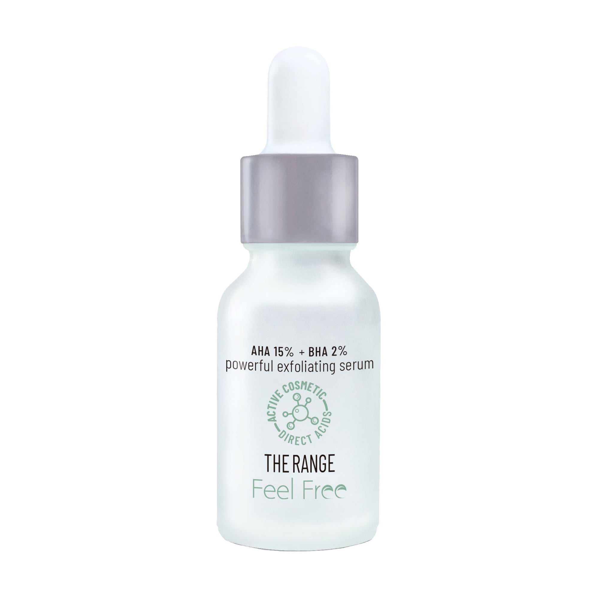 Уцінка! Відлущувальна сироватка для обличчя Feel Free The Range Serum з АНА та BHA кислотами, 30 мл