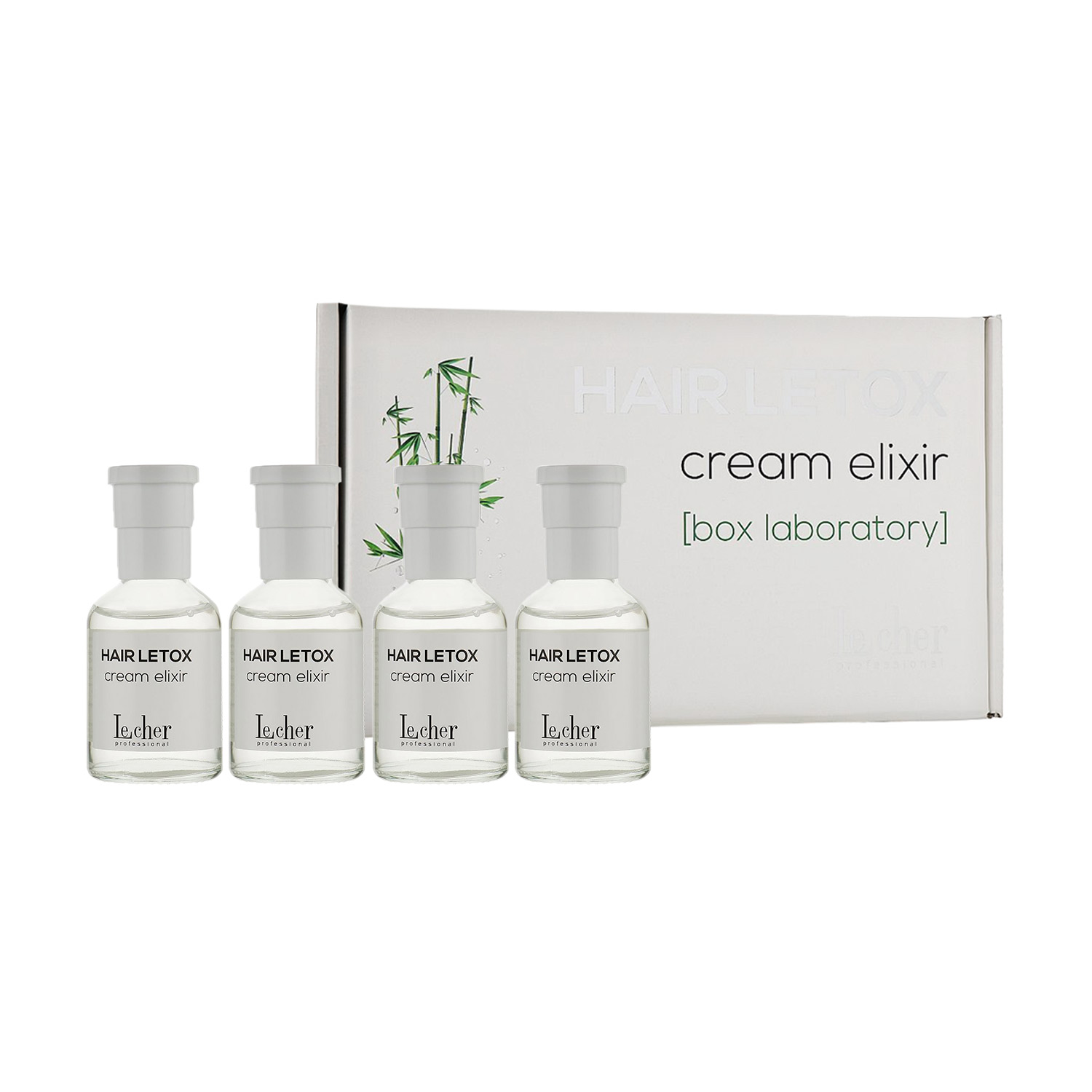 Уцінка! Відновлювальна ампула для волосся Lecher Hair Letox Cream Elixir, 4*50 мл