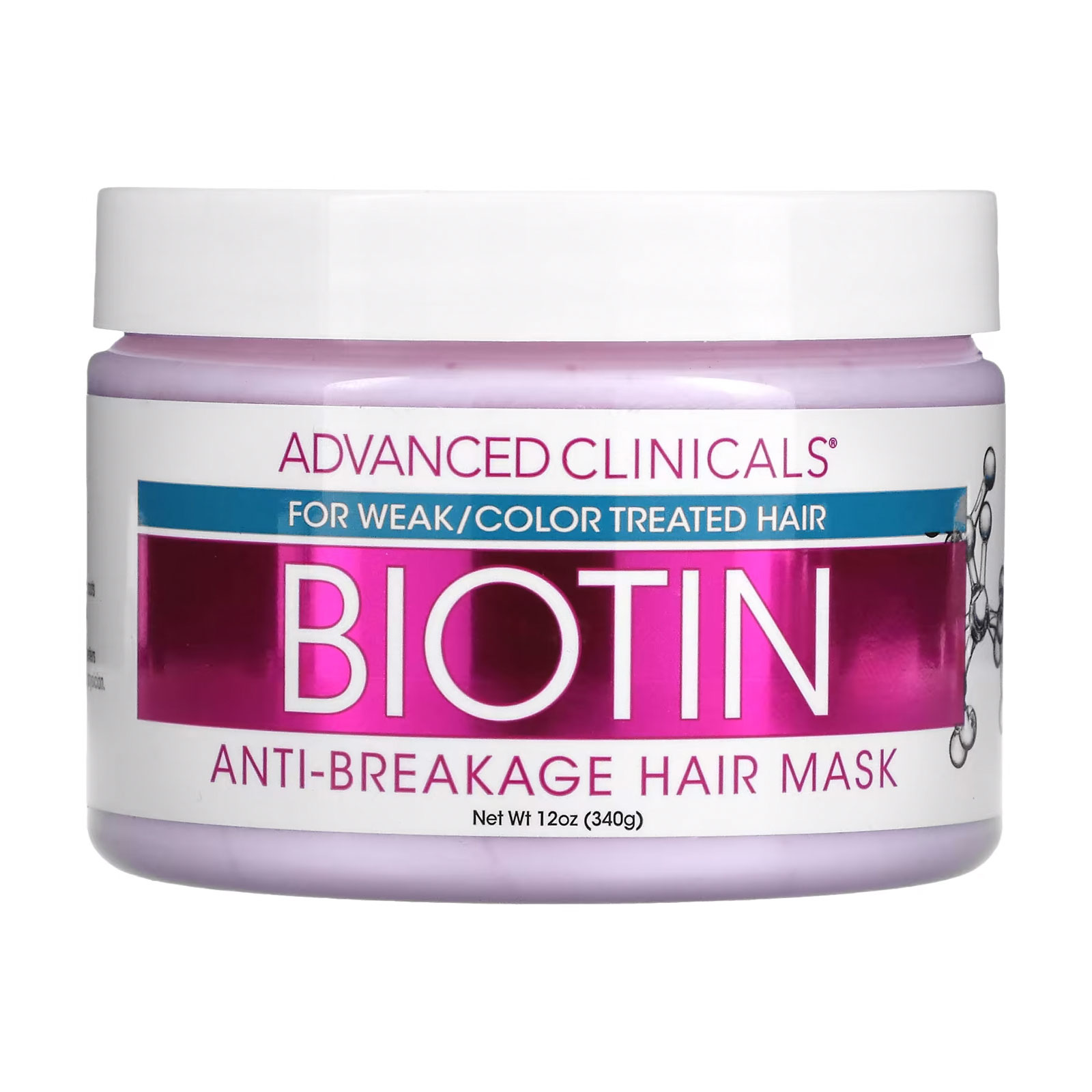 Уцінка! Відновлювальний засіб для волосся Advanced Clinicals Biotin Anti-Breakage Hair Repair, 340 г