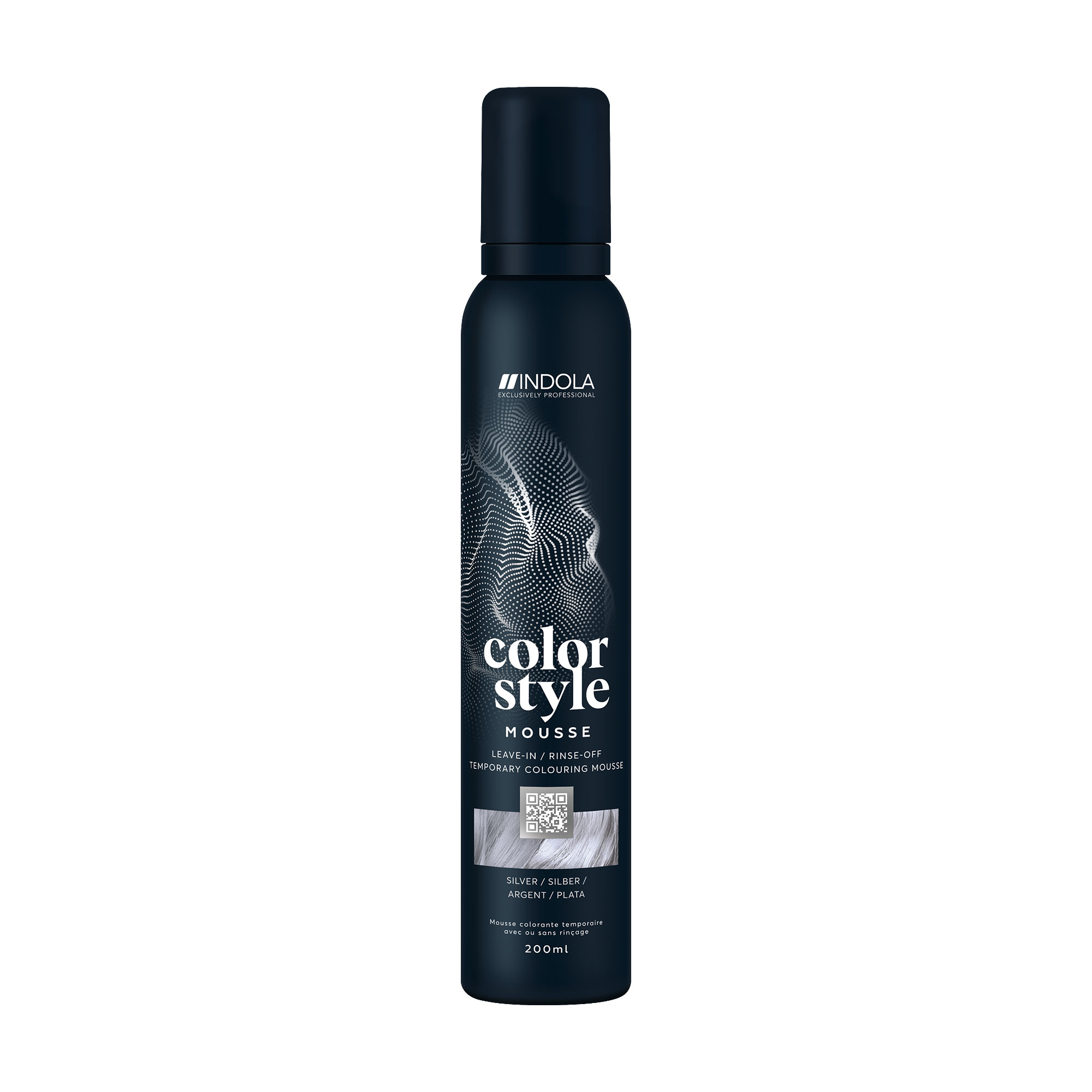 Уцінка! Відтінковий мус для укладання волосся Indola Color Style Silver, 200 мл