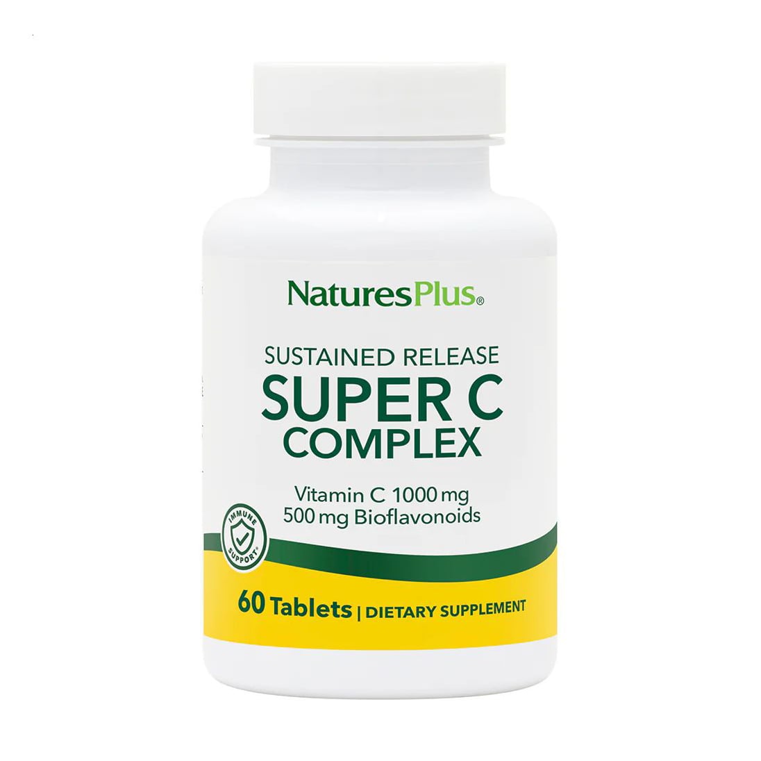 Уцінка! Вітамін C Nature's Plus Super C Complex 1000 мг, Біофлавоноїди 500 мг, 60 таблеток