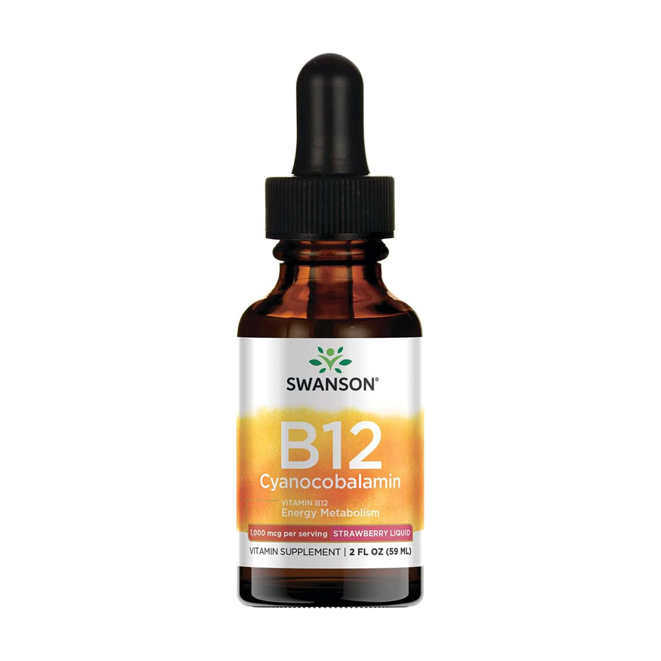 Уцінка! Вітамін В12 Swanson Vitamin B12 в рідині, 59 мл