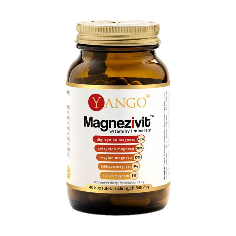 Уцінка! Вітамінно-мінеральний комплекс Yango Magnezivit, 848 мг, 40 капсул