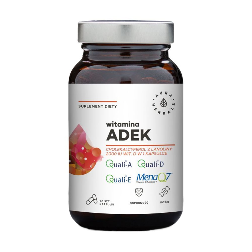 Уцінка! Вітаміни АДЕК Aura Herbals Vitamin ADEK, 90 капсул