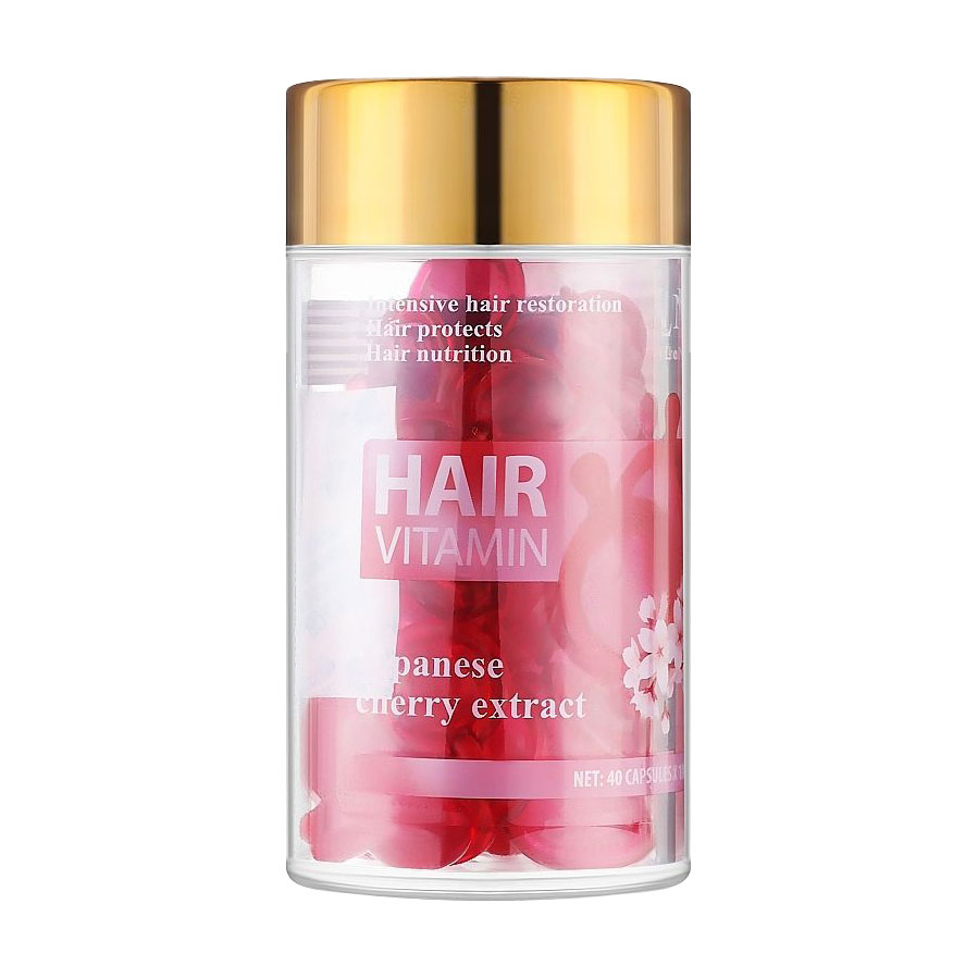 Уцінка! Вітаміни для волосся LeNika Hair Vitamin з екстрактом японської вишні, 40*1 мл