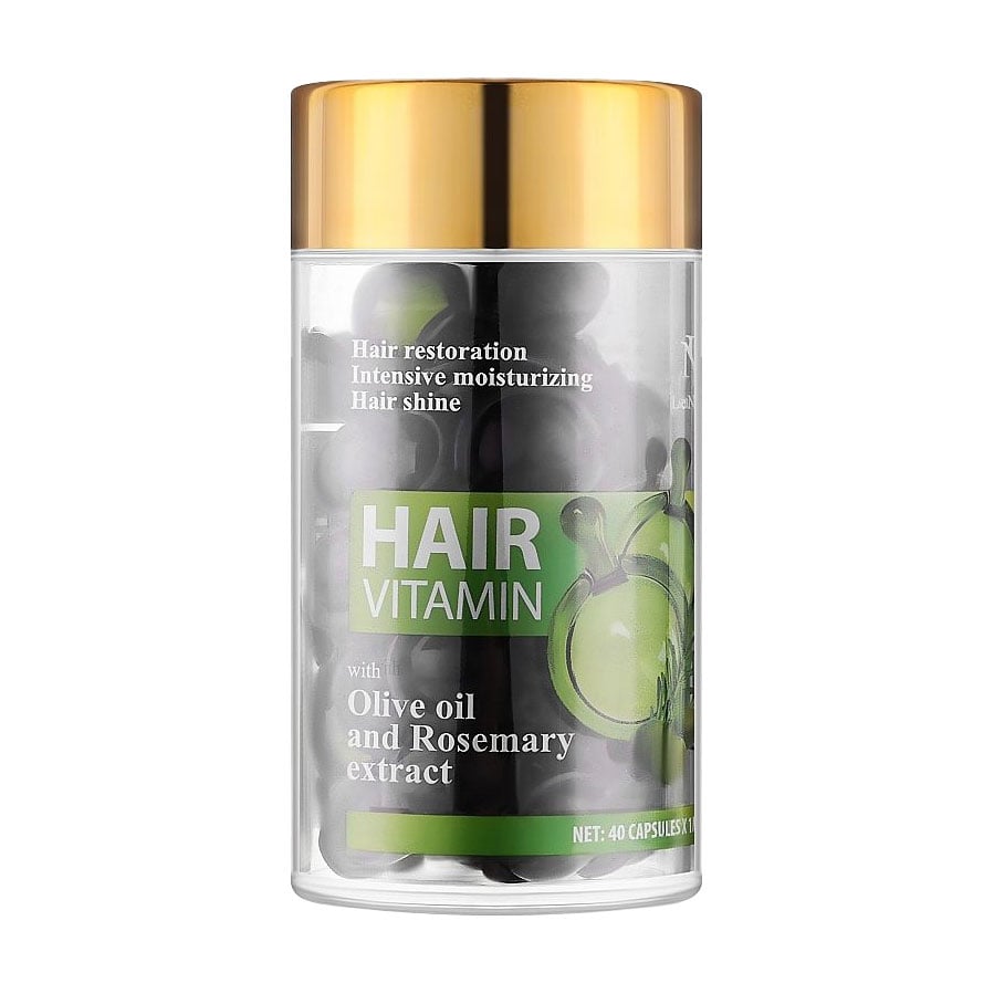 Уцінка! Вітаміни для волосся LeNika Hair Vitamin з оливковою олією та екстрактом розмарину, 40*1 мл