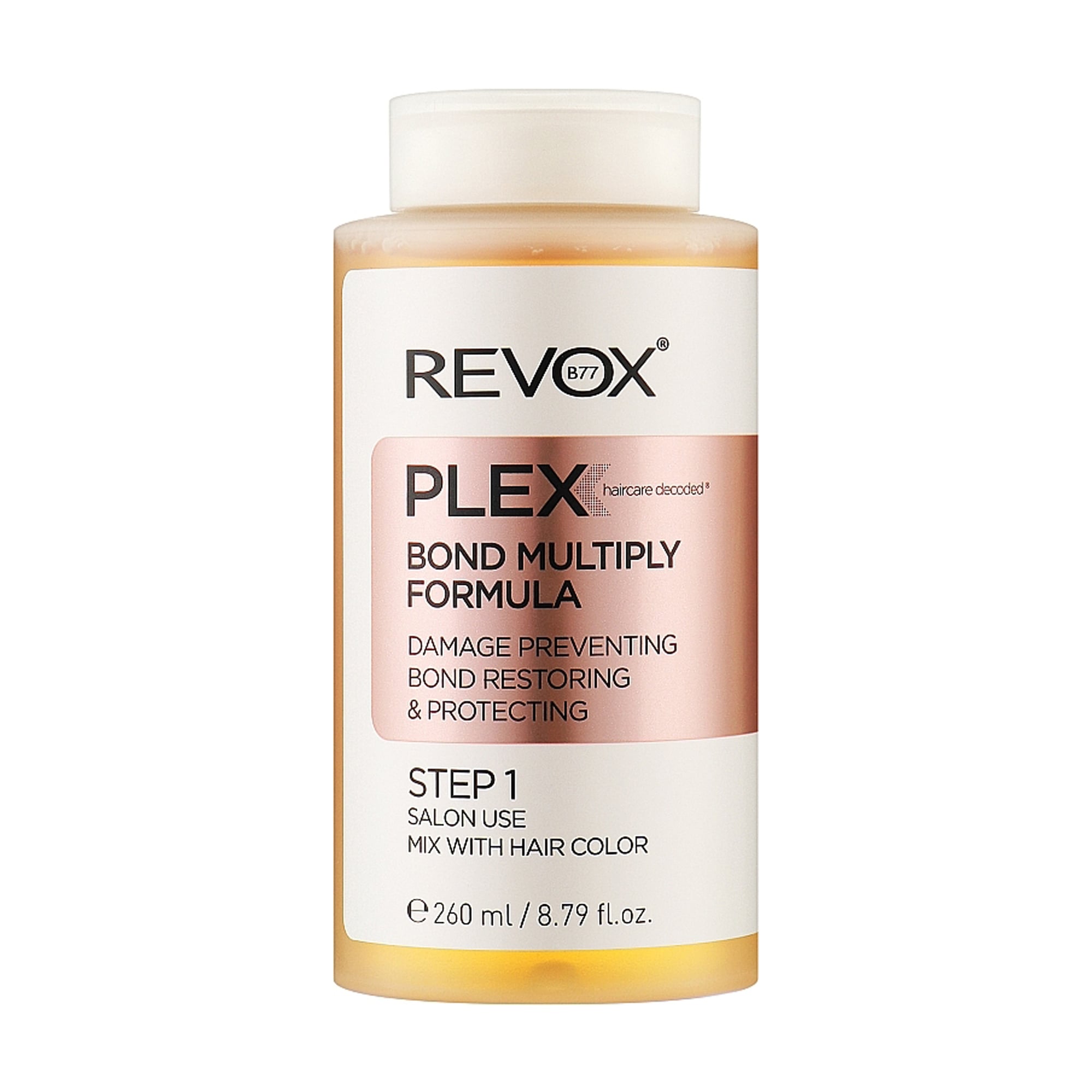 Уцінка! Засіб Revox B77 Plex Bond Multiply Formula Step 1 для професійного відновлення волосся, 260 мл