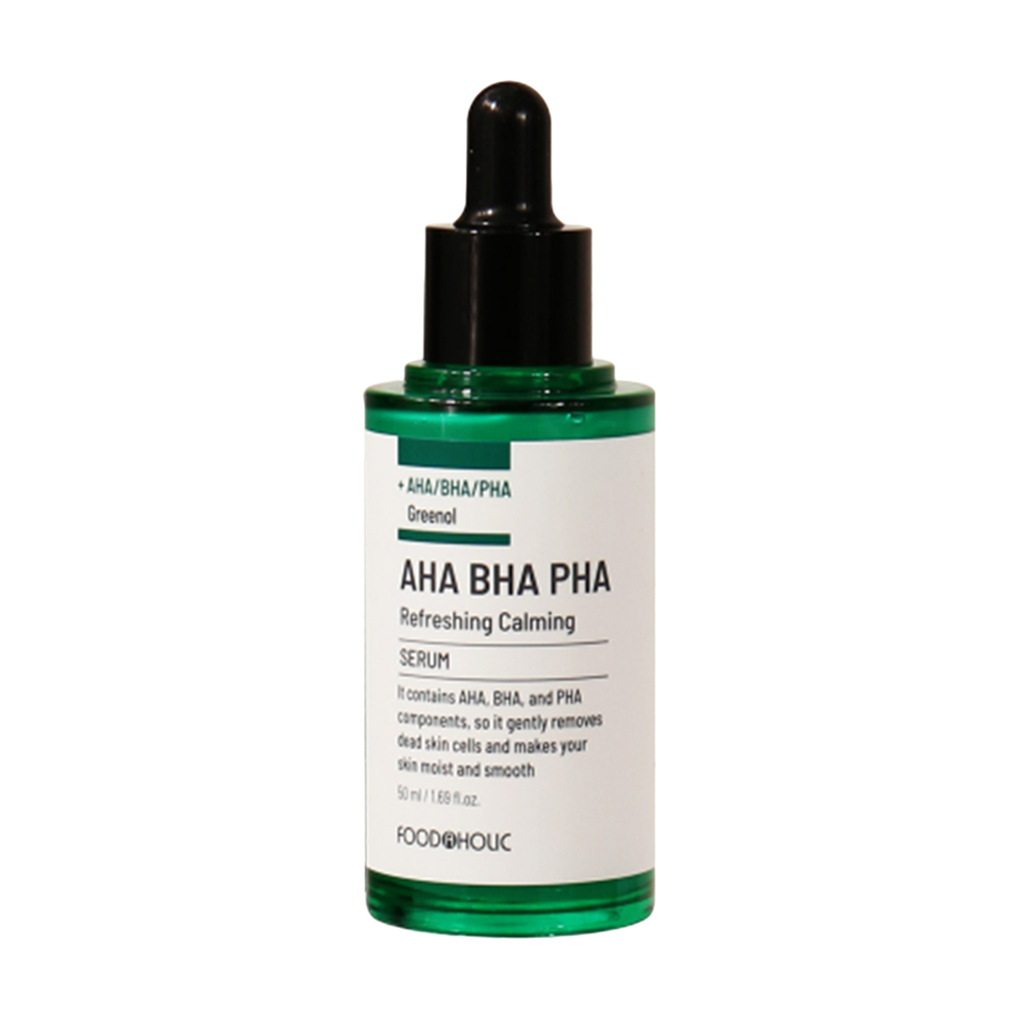 Уцінка! Заспокійлива сироватка для обличчя Food A Holic AHA BHA PHA Refreshing Calming Serum, 50 мл