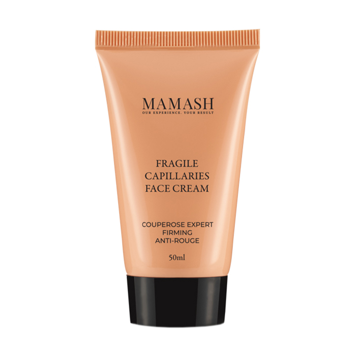 Уцінка! Заспокійливий крем для обличчя Mamash Fragile Capillaries Face Cream для шкіри з ламкими судинами, з професійним рослинним комплексом, 50 мл