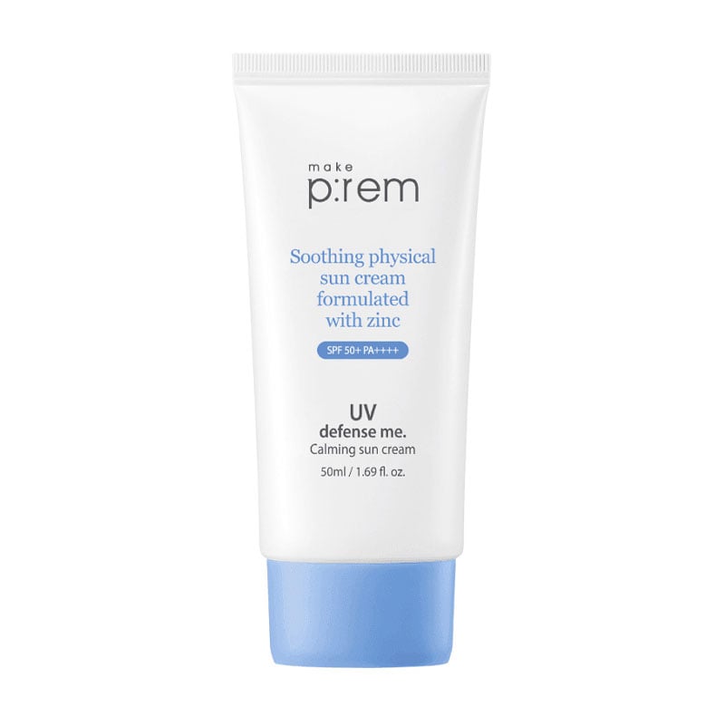 Уцінка! Заспокійливий сонцезахисний крем для обличчя Make P:rem Soothing Physical Sun Cream SPF 50+, 50 мл
