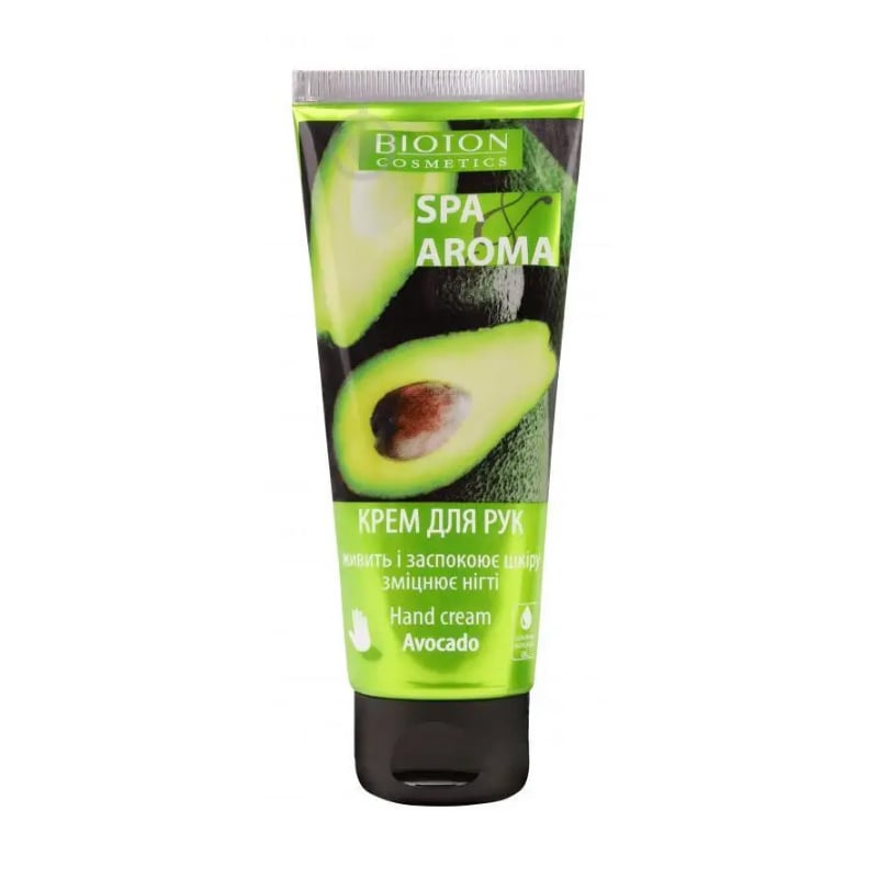 Уцінка! Заспокійливий та живильний крем для рук Bioton Cosmetics Spa &amp; Aroma Hand Cream з олією авокадо, 75 мл