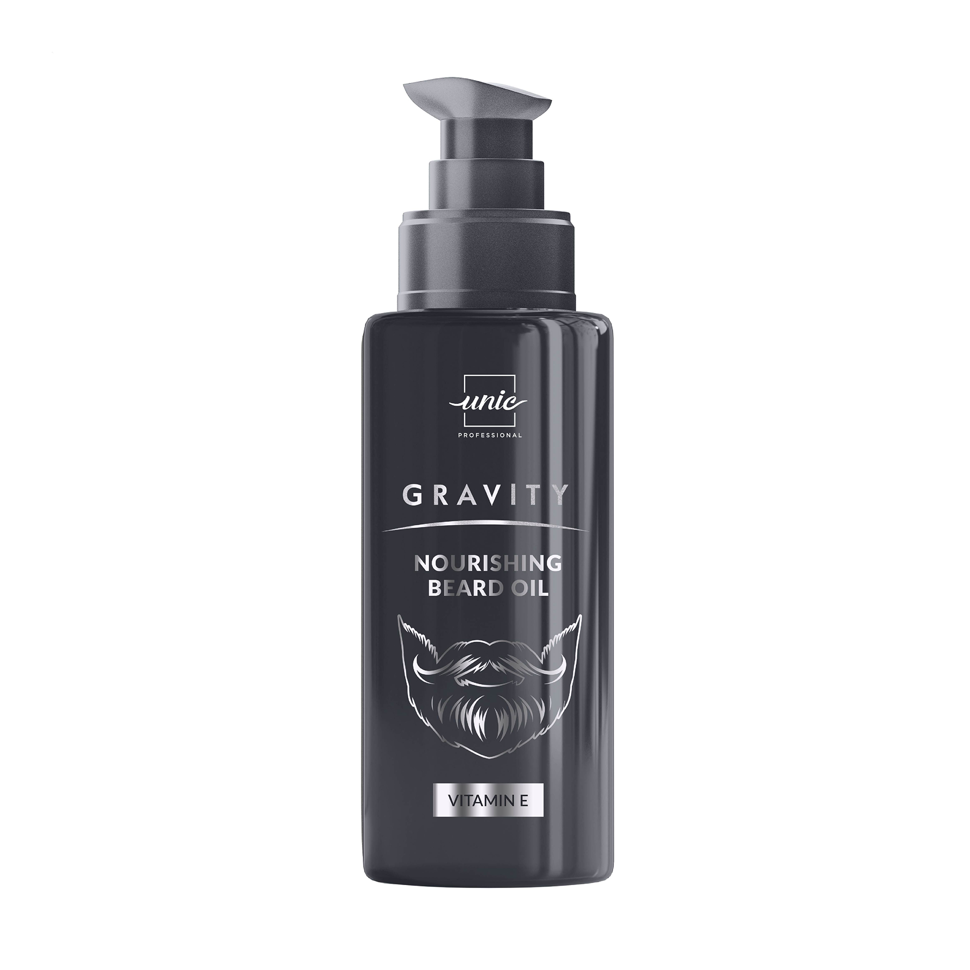 Уцінка! Живильна олія для бороди Unic Gravity Nourishing Beard Oil з аргановою олією, кератином та вітаміном Е, 100 мл