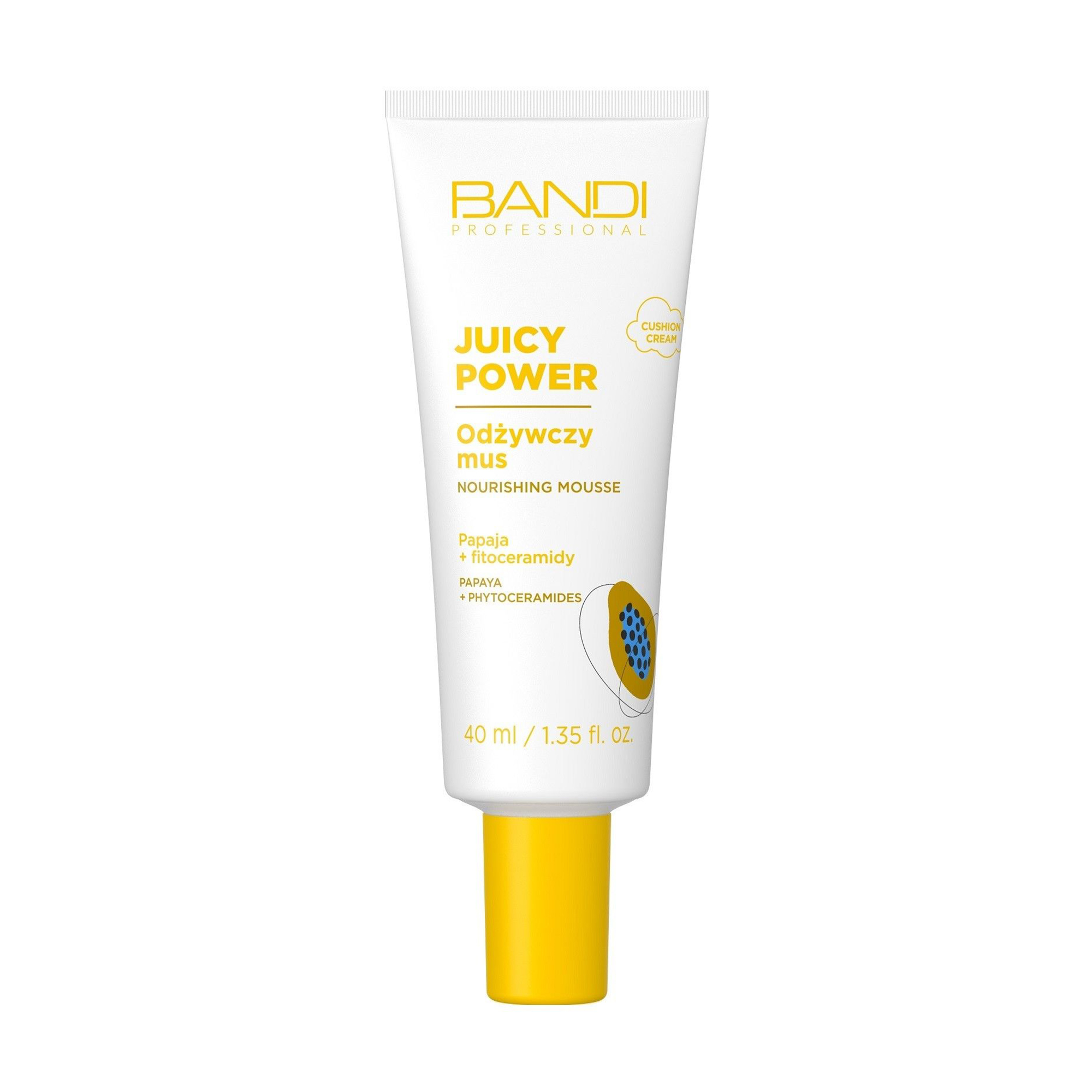 Уцінка! Живильний мус для обличчя Bandi Professional Juicy Power Nourishing Mousse Papaya + Phytoceramides, 40 мл
