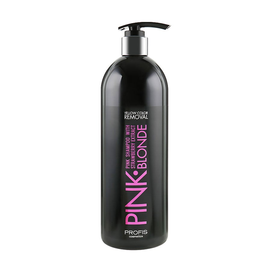 Уцінка! Живильний шампунь для волосся Profis Cosmetic Pink Blonde Shampoo з екстрактом полуниці, 1 л