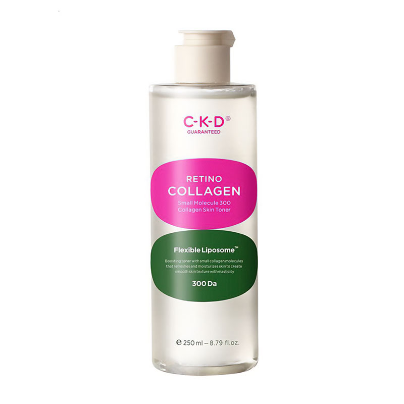 Уцінка! Зміцнювальний ліпосомний тонер для обличчя CKD Retino Collagen Small Molecule 300 Collagen Skin Toner з ретиналем, 250 мл