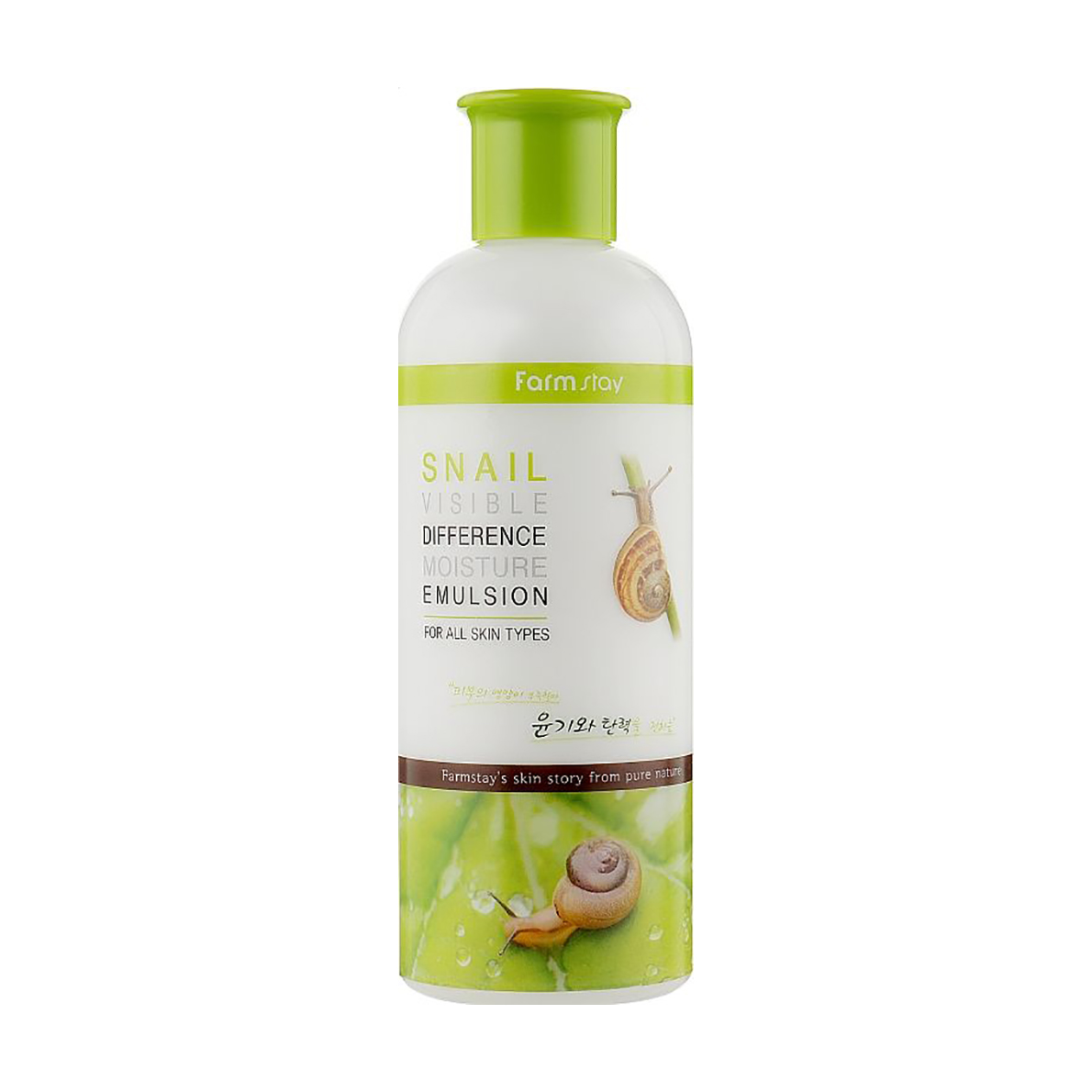 Уцінка! Зволожувальна емульсія для обличчя FarmStay Visible Difference Moisture Emulsion Snail з муцином равлика, 350 мл