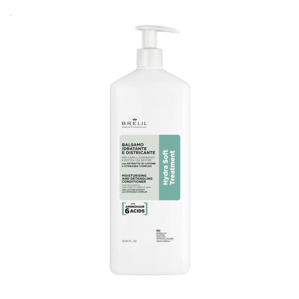 Уцінка! Зволожувальний кондиціонер для волосся Brelil Hydra Soft Treatment Moisturising And Detangling Conditioner, 1 л