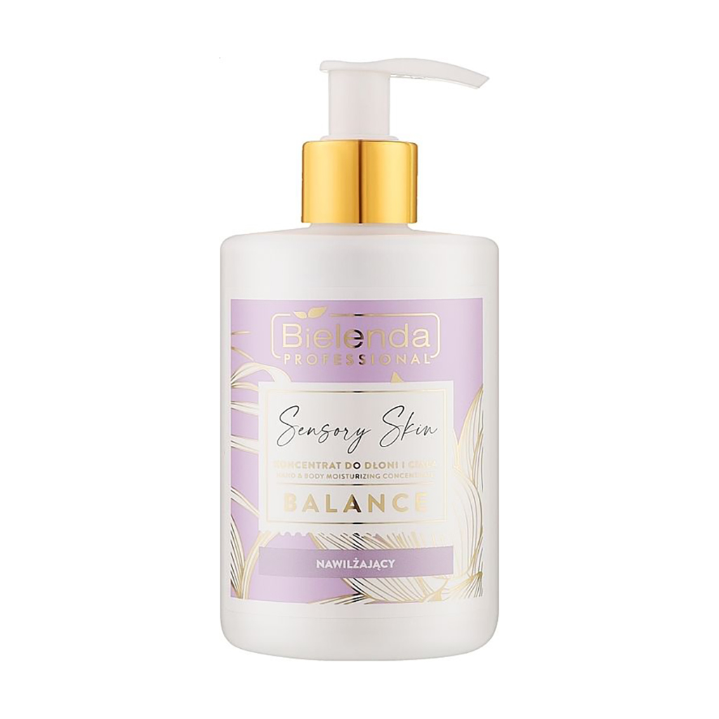 Уцінка! Зволожувальний концентрат для рук та тіла Bielenda Professional Sensory Skin Balance Moisturising Hand And Body Concentrate, 300 мл