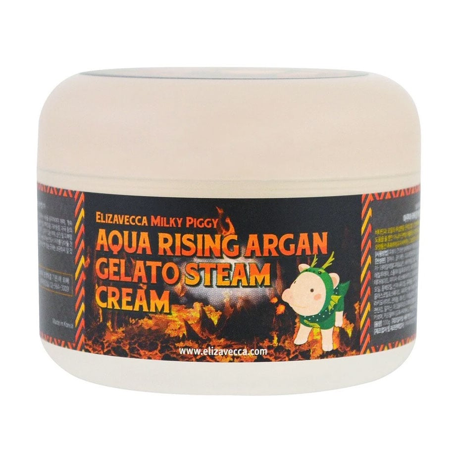 Уцінка! Зволожувальний крем для обличчя Elizavecca Aqua Rising Argan Gelato Steam Cream з аргановою олією, 100 мл