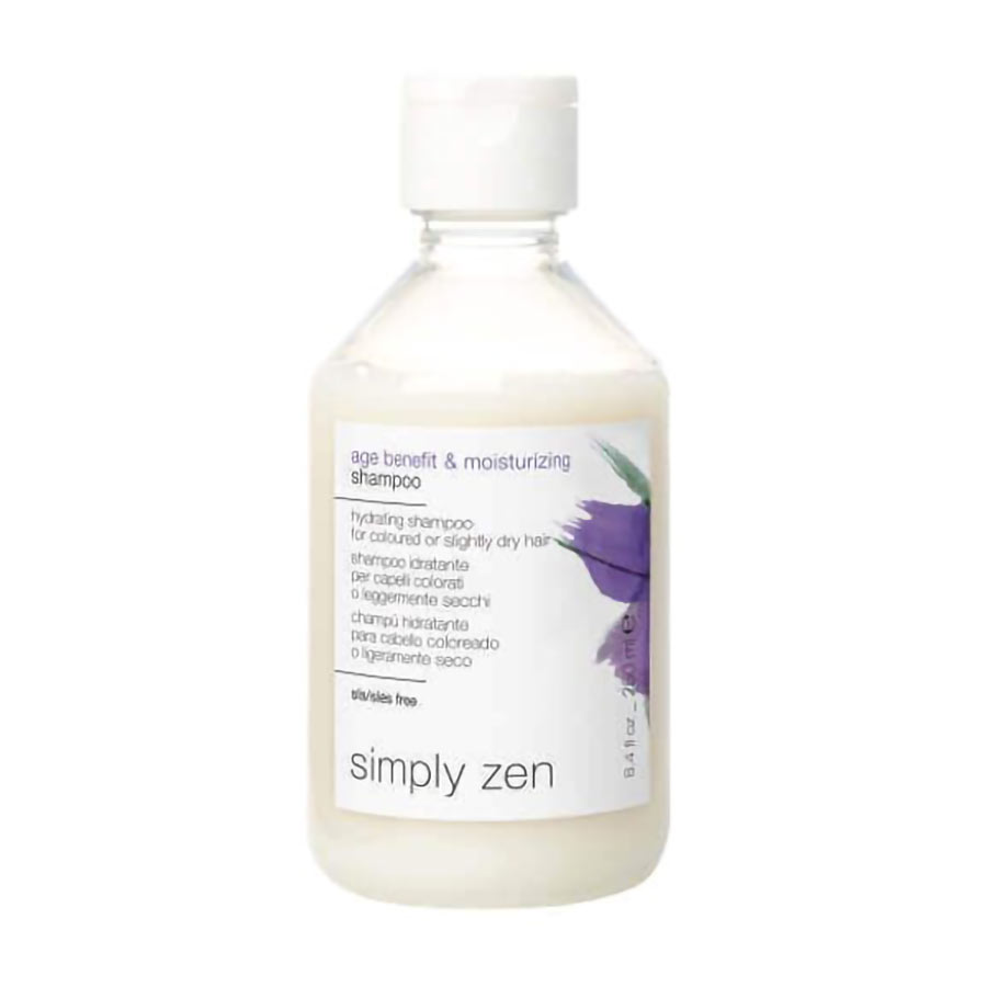 Уцінка! Зволожувальний шампунь Simply Zen Age Benefit &amp; Moisturizing Shampoo для світлого та сивого волосся, 250 мл
