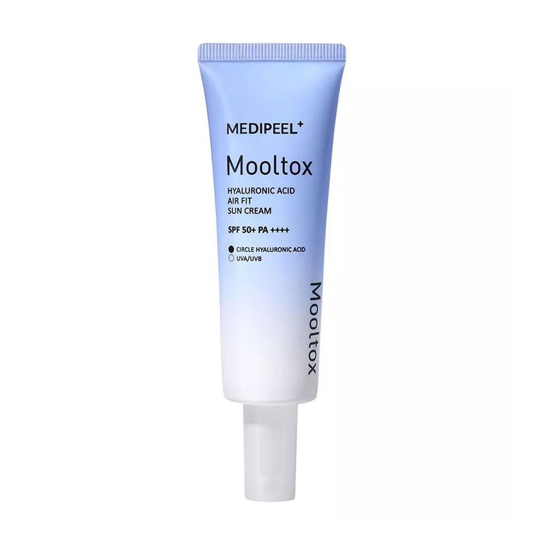 Уцінка! Зволожувальний сонцезахисний крем для обличчя Medi-Peel Mooltox Hyaluronic Acid Air Fit Sun Cream, SPF 50+ PA ++++, 50 мл